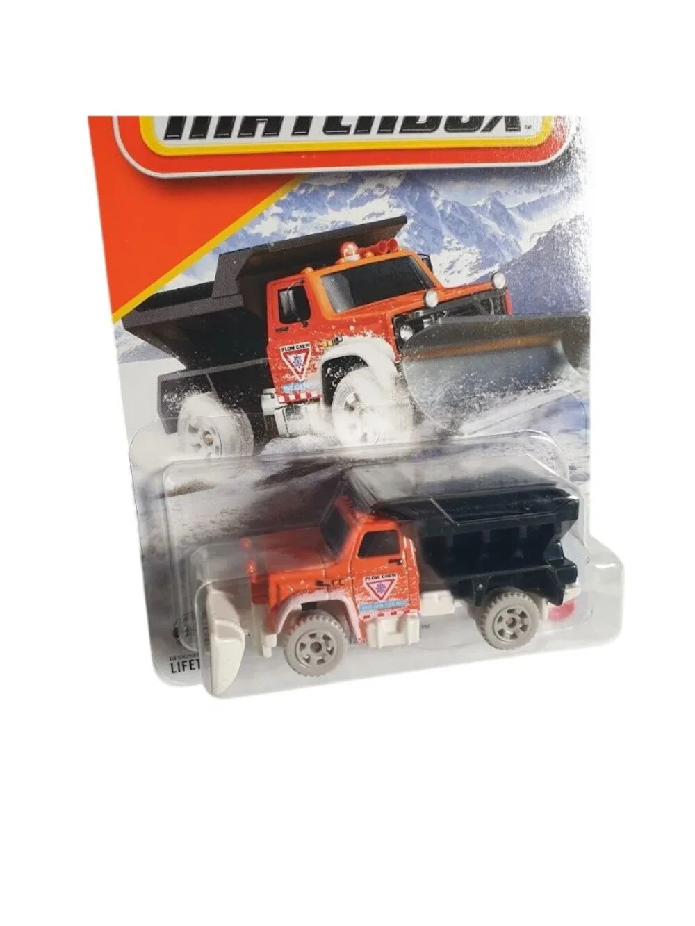 Matchbox Plowverizer Snow Truck Orange Black Collectible Vehicle Model 39 of 125